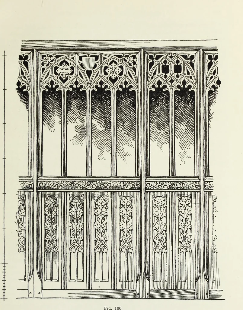 An illustration from Roodscreens and roodlofts, 1909, leaf 346