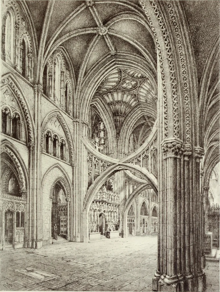 An illustration from Roodscreens and roodlofts, 1909, leaf 50