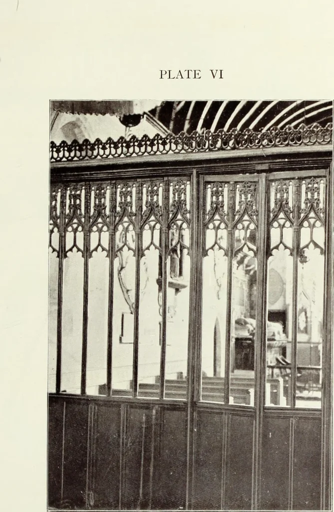 An illustration from Roodscreens and roodlofts, 1909, leaf 54