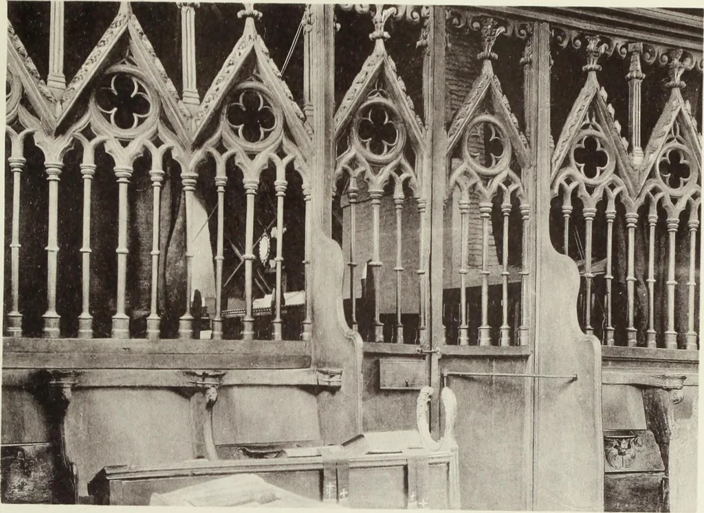 An illustration from Roodscreens and roodlofts, 1909, leaf 66