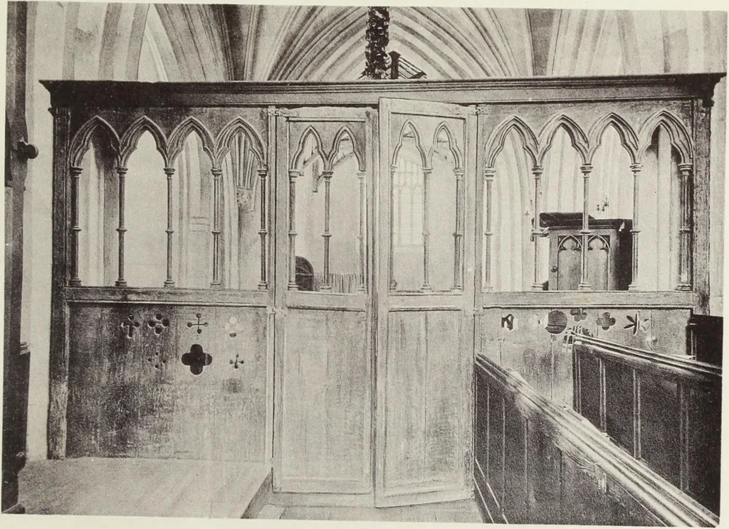 An illustration from Roodscreens and roodlofts, 1909, leaf 66