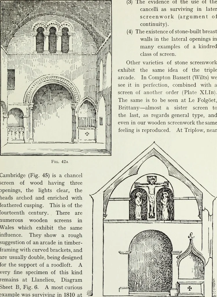 An illustration from Roodscreens and roodlofts, 1909, leaf 88