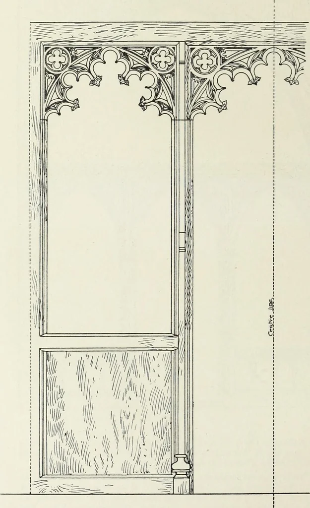 An illustration from Roodscreens and roodlofts, 1909, leaf 93