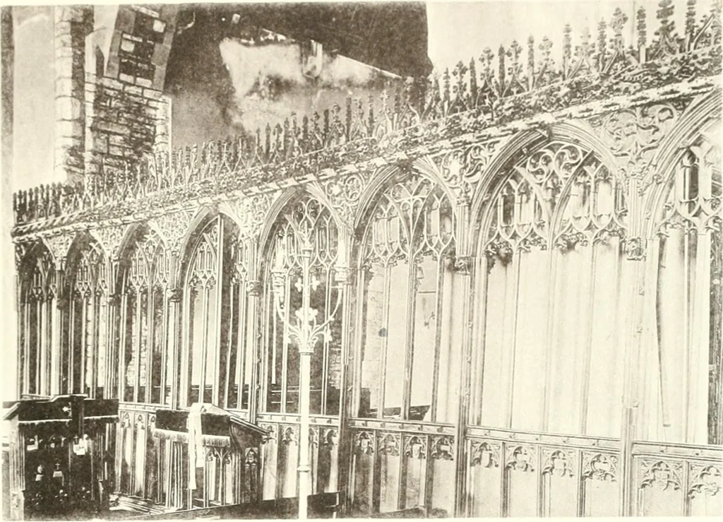 An illustration from Roodscreens and roodlofts, 1909, leaf 108