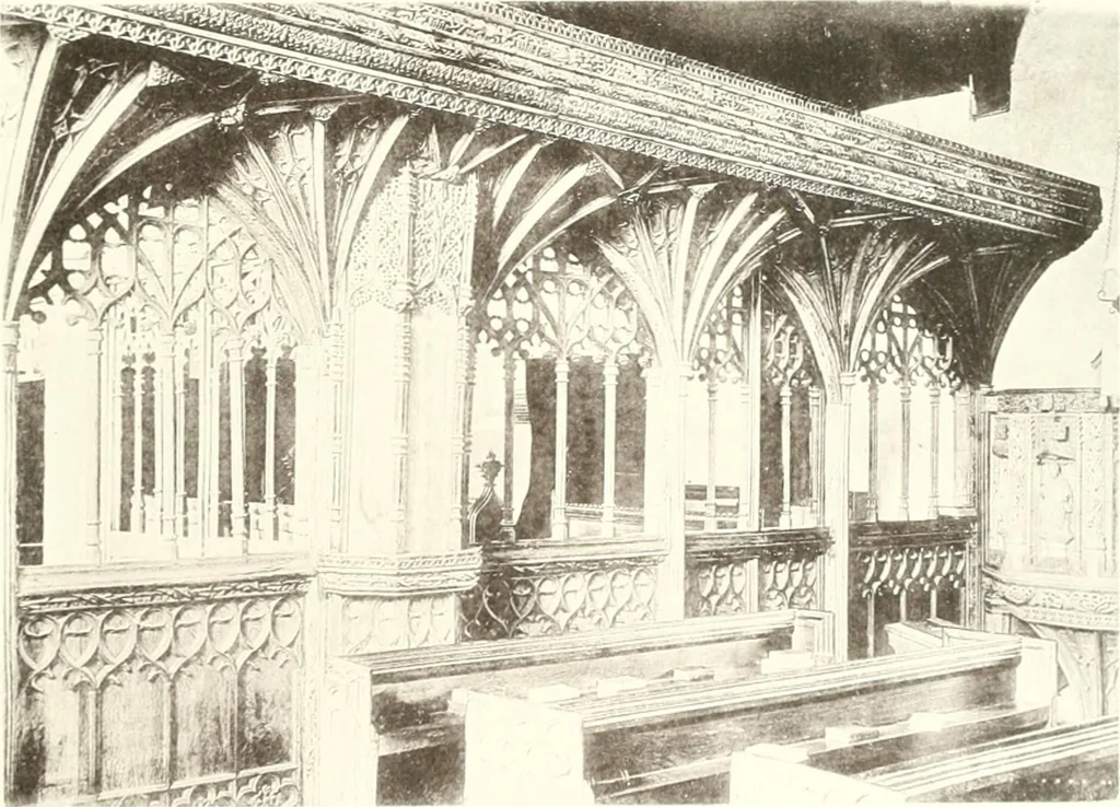 An illustration from Roodscreens and roodlofts, 1909, leaf 108
