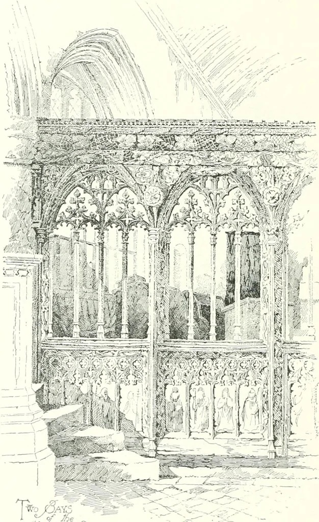 An illustration from Roodscreens and roodlofts, 1909, leaf 131