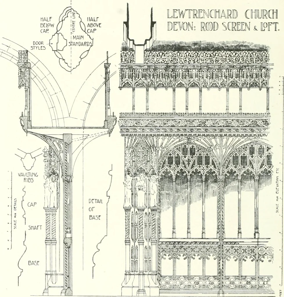 An illustration from Roodscreens and roodlofts, 1909, leaf 137