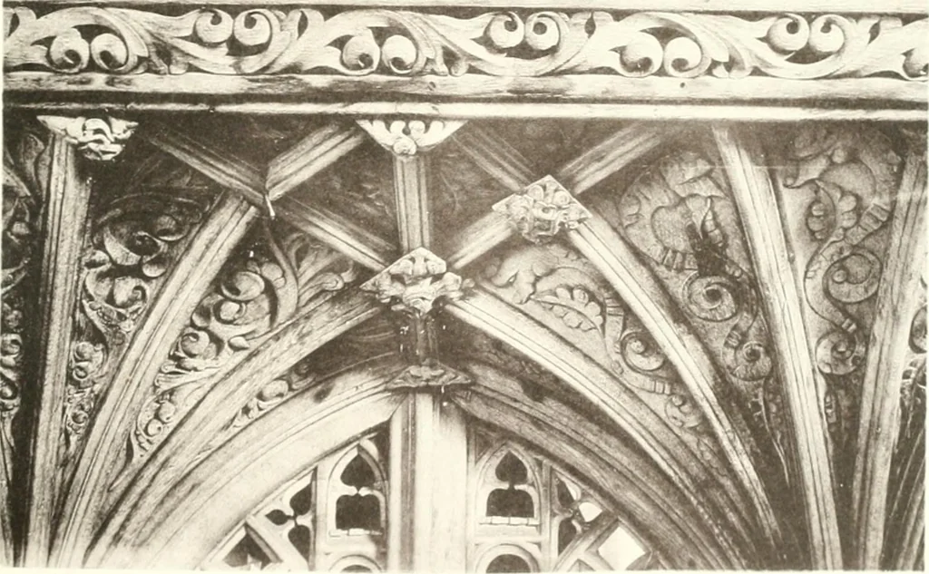An illustration from Roodscreens and roodlofts, 1909, leaf 166
