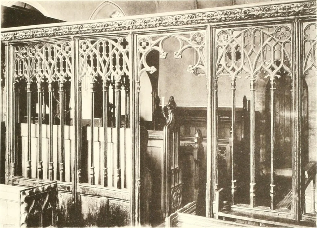 An illustration from Roodscreens and roodlofts, 1909, leaf 200