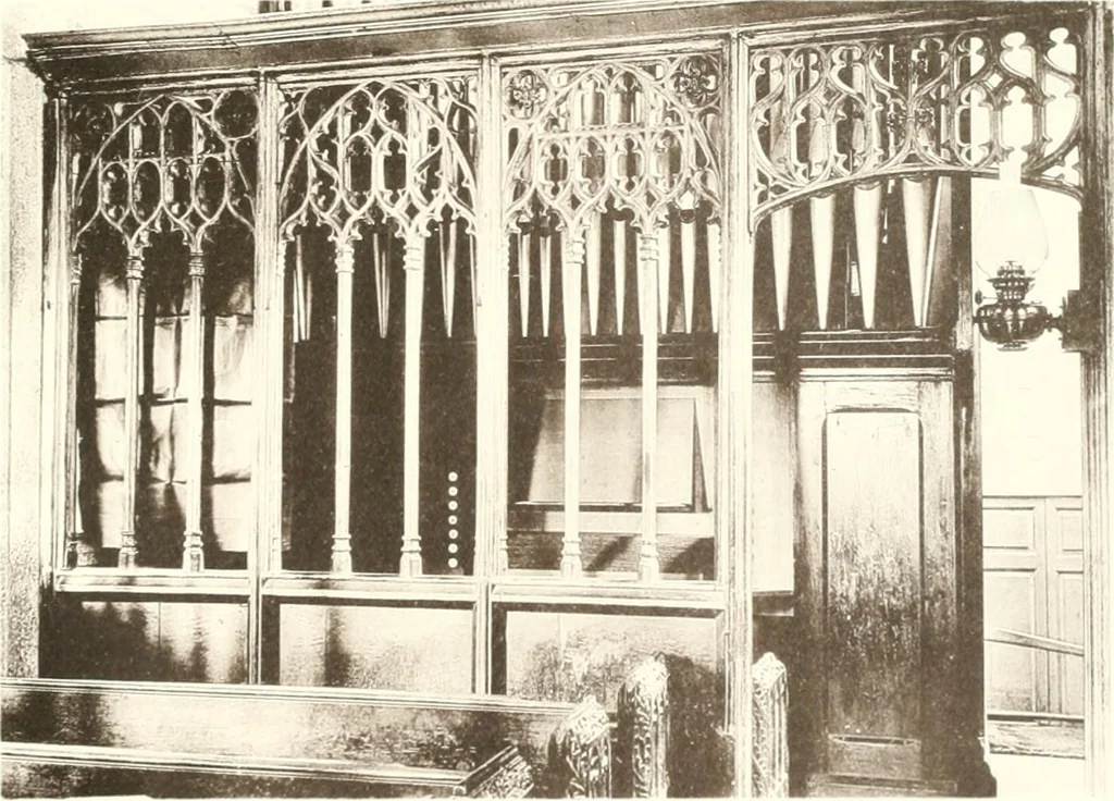 An illustration from Roodscreens and roodlofts, 1909, leaf 200