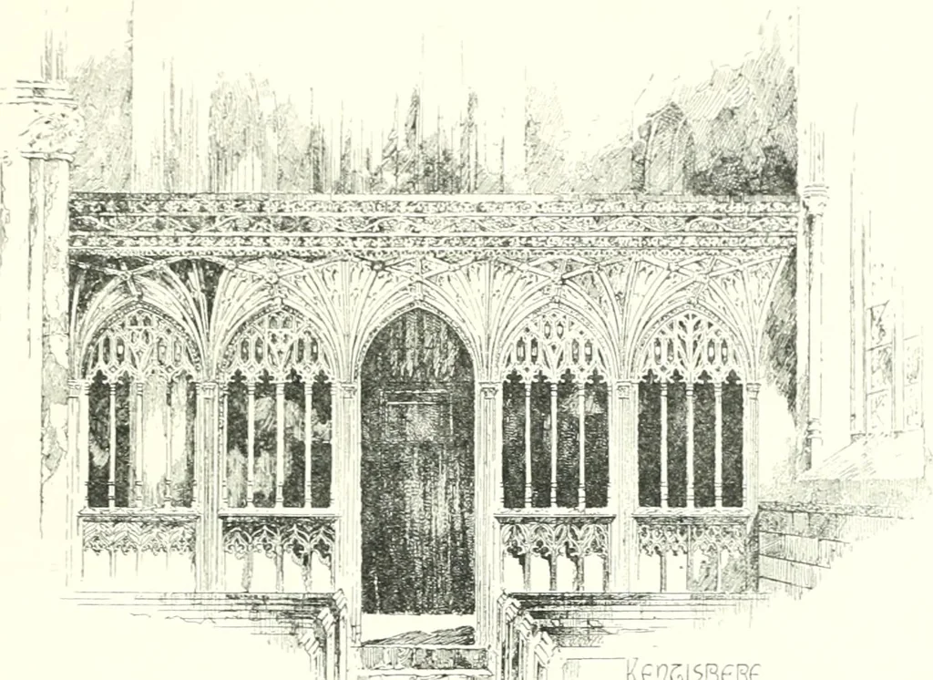 An illustration from Roodscreens and roodlofts, 1909, leaf 208