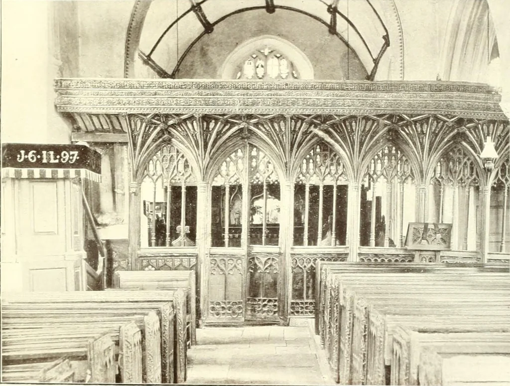 An illustration from Roodscreens and roodlofts, 1909, leaf 22