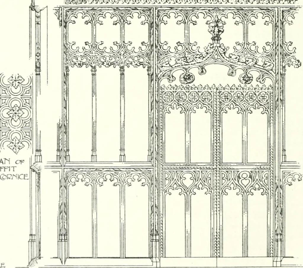 An illustration from Roodscreens and roodlofts, 1909, leaf 237