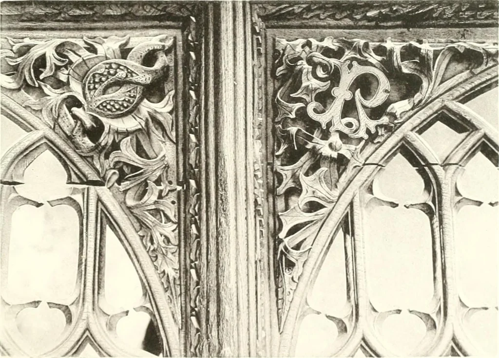 An illustration from Roodscreens and roodlofts, 1909, leaf 244
