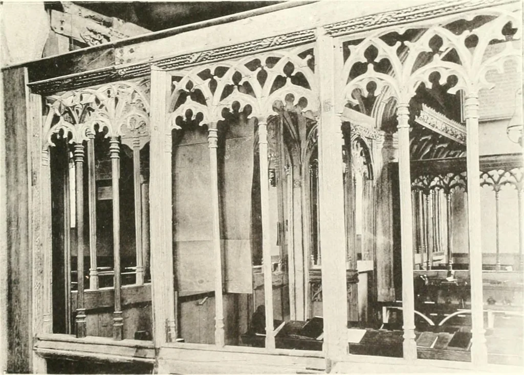 An illustration from Roodscreens and roodlofts, 1909, leaf 256