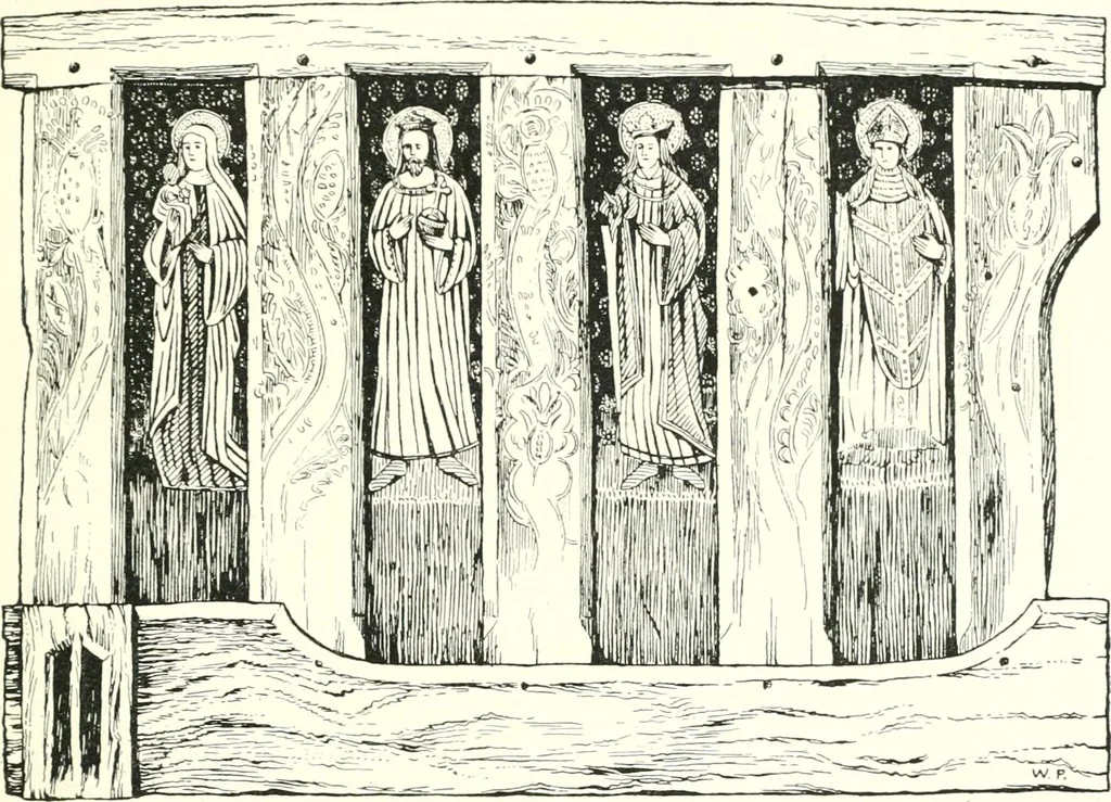 An illustration from Roodscreens and roodlofts, 1909, leaf 28