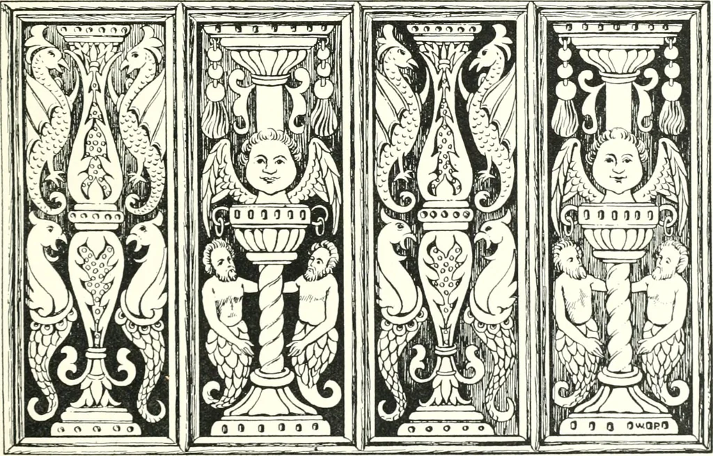 An illustration from Roodscreens and roodlofts, 1909, leaf 32