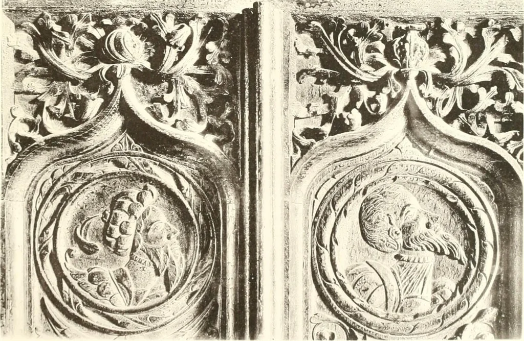 An illustration from Roodscreens and roodlofts, 1909, leaf 338