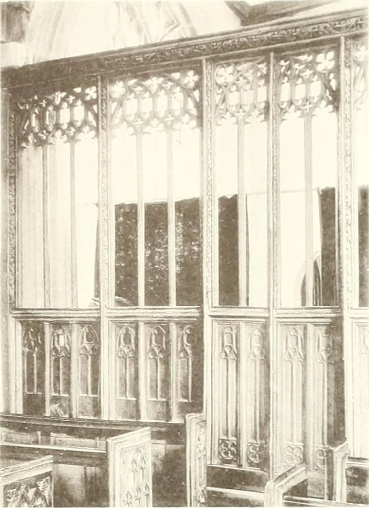 An illustration from Roodscreens and roodlofts, 1909, leaf 366