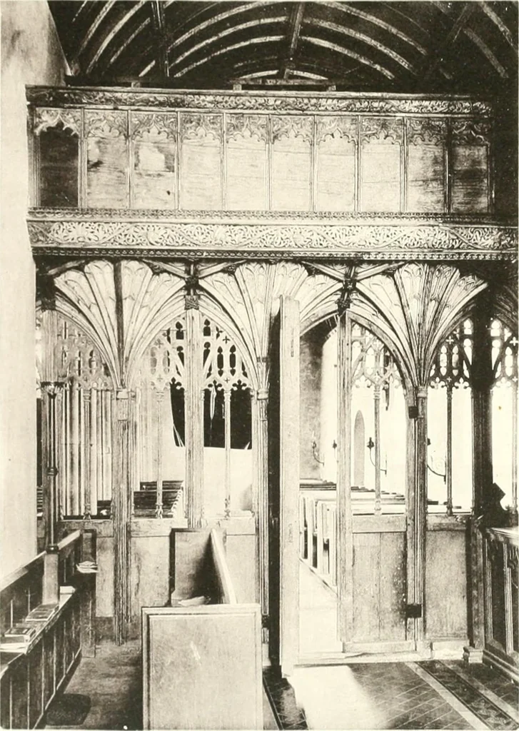 An illustration from Roodscreens and roodlofts, 1909, leaf 42
