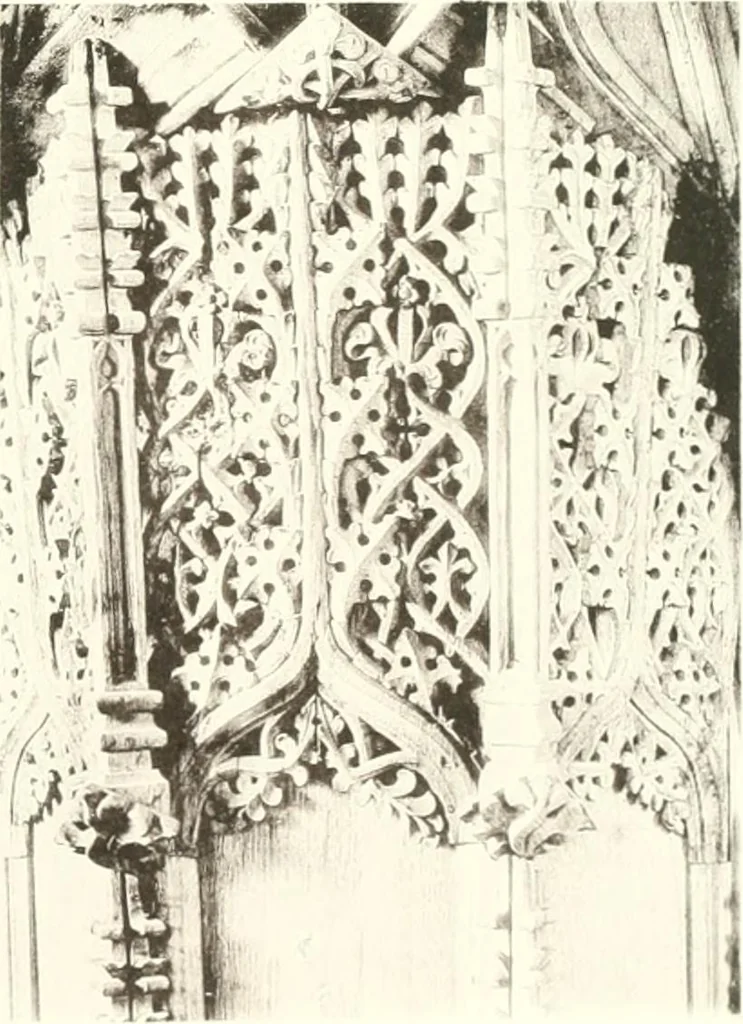 An illustration from Roodscreens and roodlofts, 1909, leaf 48