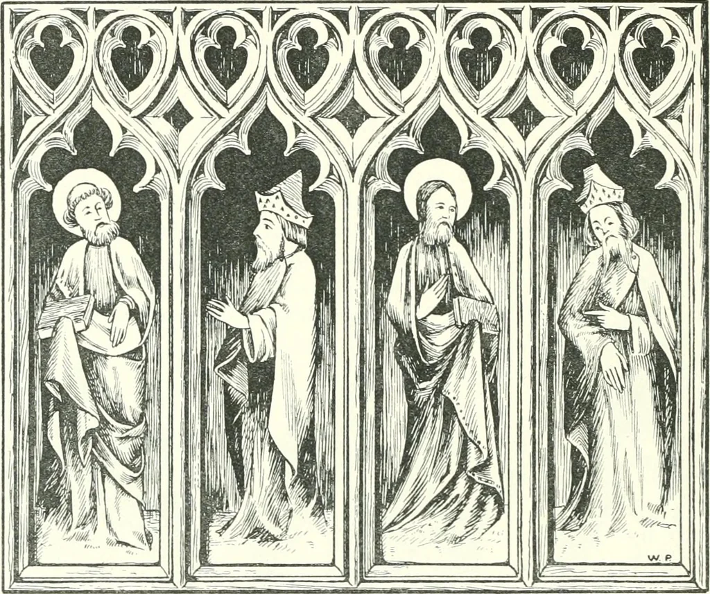 An illustration from Roodscreens and roodlofts, 1909, leaf 57