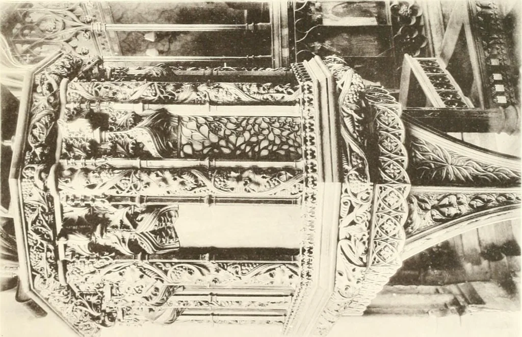 An illustration from Roodscreens and roodlofts, 1909, leaf 60