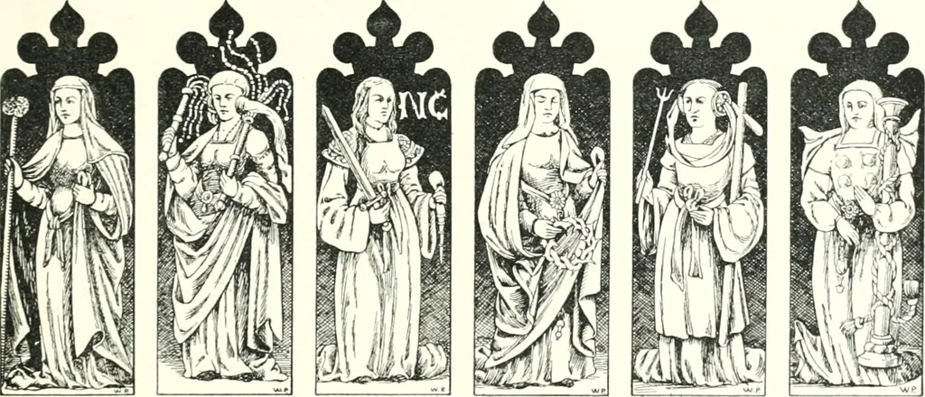 An illustration from Roodscreens and roodlofts, 1909, leaf 62