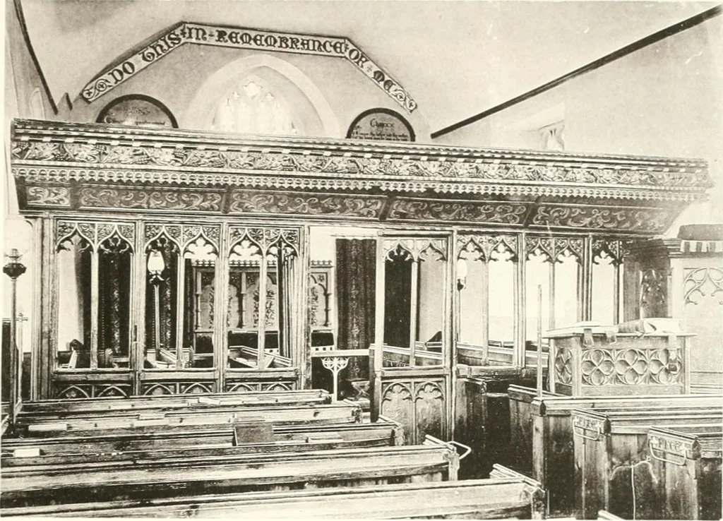 An illustration from Roodscreens and roodlofts, 1909, leaf 72