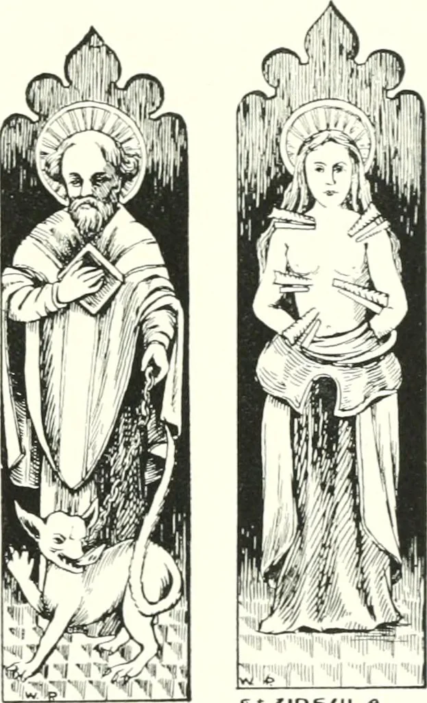 An illustration from Roodscreens and roodlofts, 1909, leaf 76