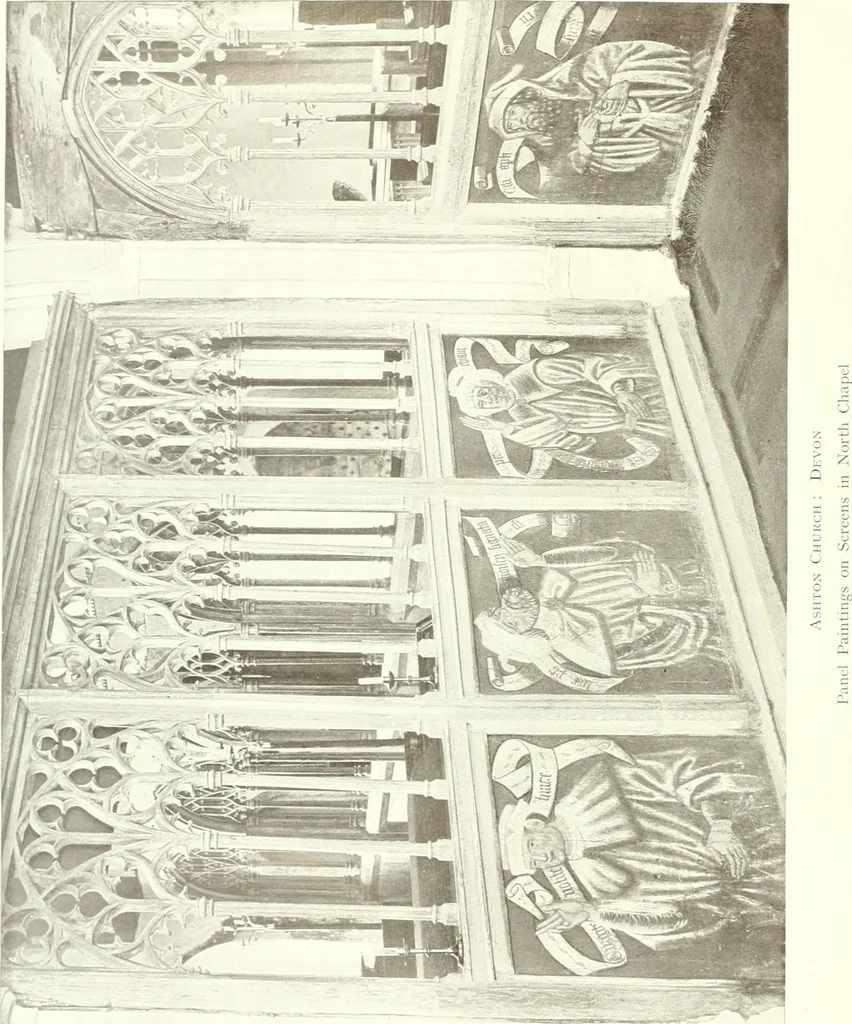An illustration from Roodscreens and roodlofts, 1909, leaf 9