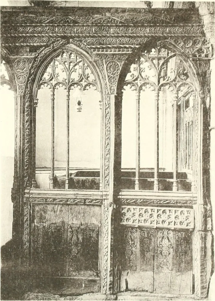 An illustration from Roodscreens and roodlofts, 1909, leaf 96