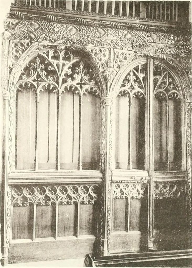 An illustration from Roodscreens and roodlofts, 1909, leaf 96