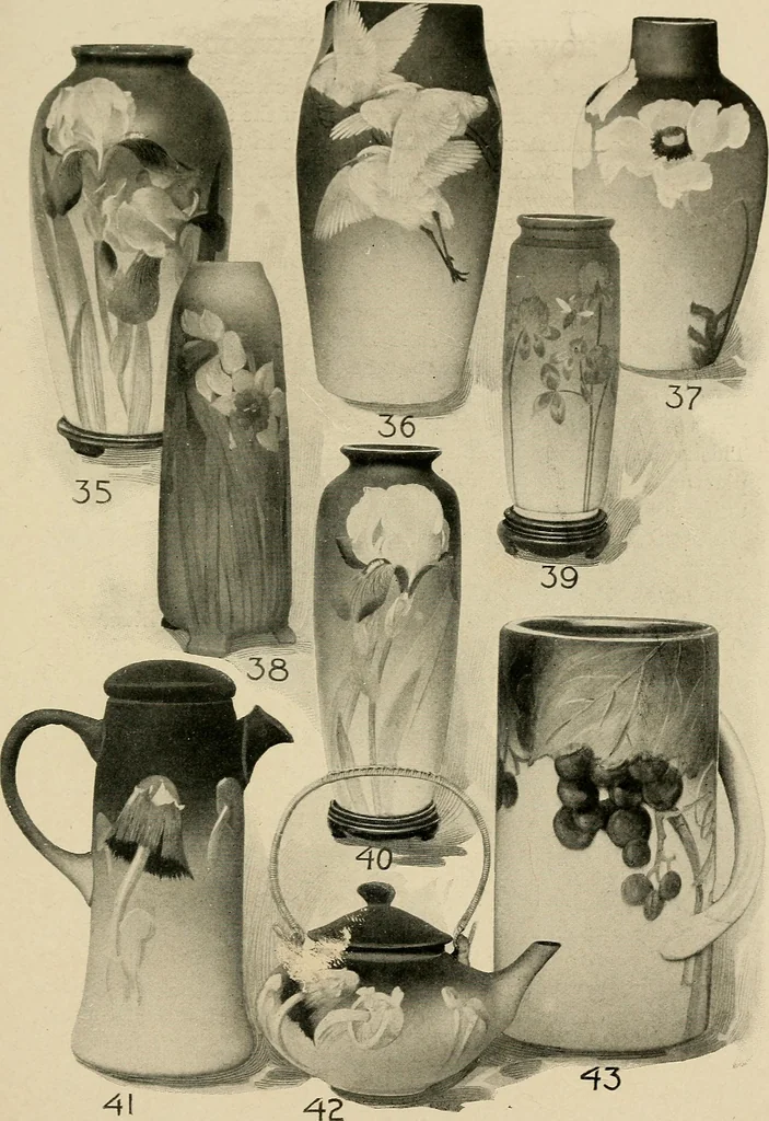An illustration from Rookwood, an American art., 1904, leaf 18