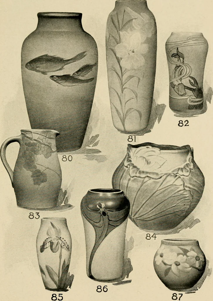 An illustration from Rookwood, an American art., 1904, leaf 30