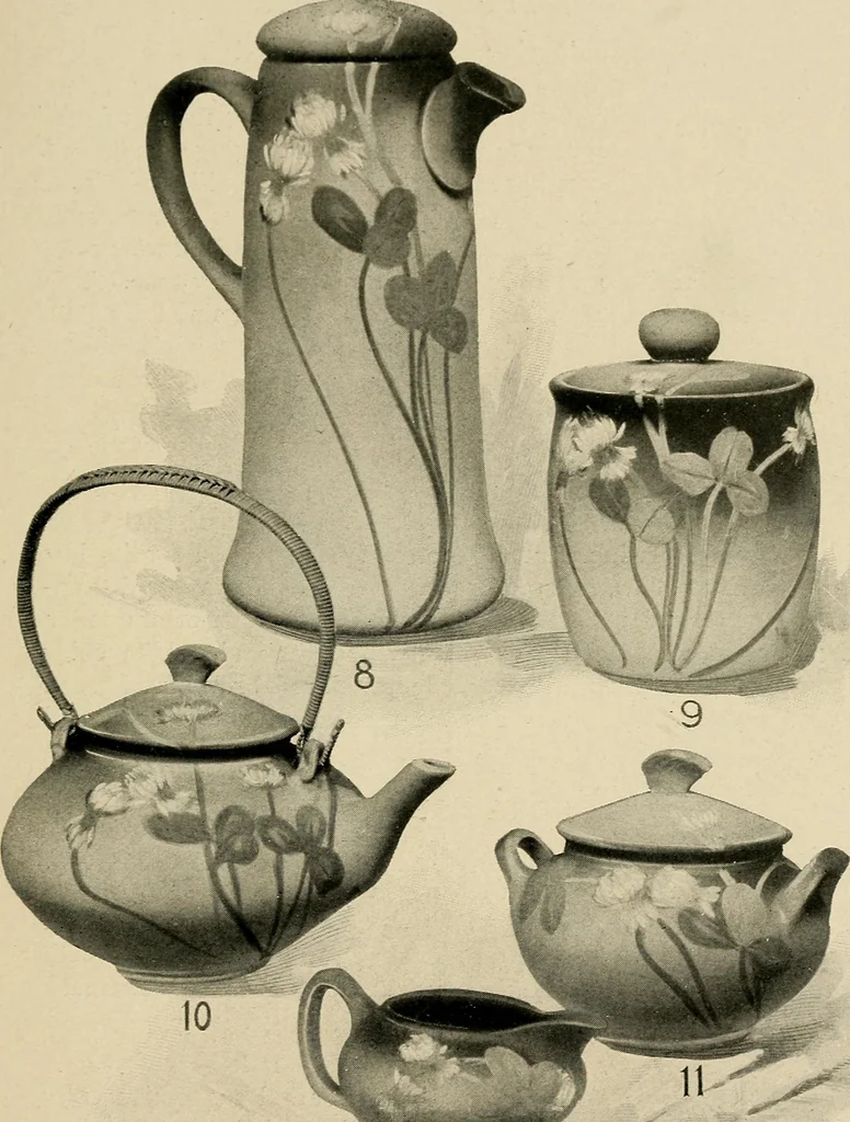 An illustration from Rookwood, an American art., 1904, leaf 8