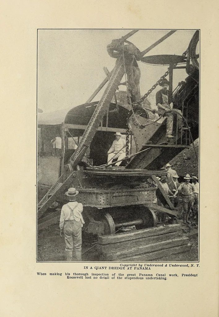 An illustration from Roosevelt's African trip : the story of his life, the voyage from New York to Mombasa, and the route through the heart of Africa, including the big game and other ferocious animals, strange peoples and countries found in the course of his travels, 1909, leaf 16