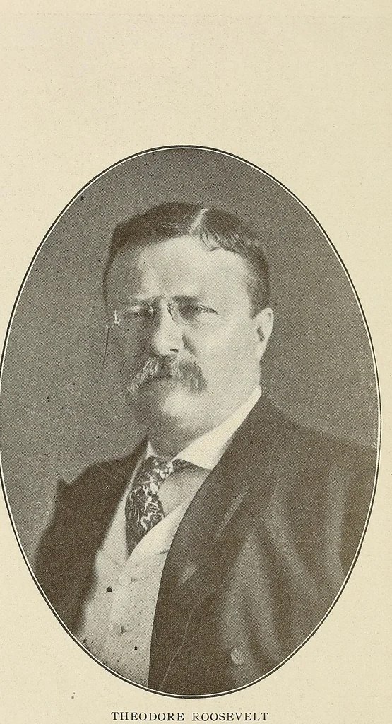 An illustration from Roosevelt's African trip : the story of his life, the voyage from New York to Mombasa, and the route through the heart of Africa : including the big game and other ferocious animals, strange peoples and countries found in the course of this travels, 1909, leaf 8