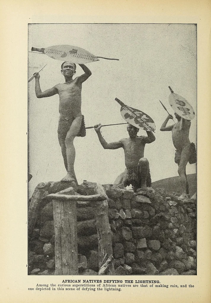 An illustration from Roosevelt's thrilling experiences in the wilds of Africa hunting big game ..., 1909, leaf 60