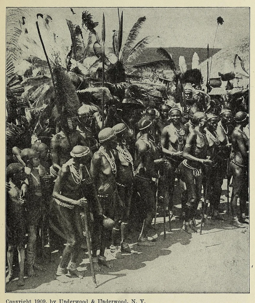 An illustration from Roosevelt's thrilling experiences in the wilds of Africa hunting big game ..., 1909, leaf 63
