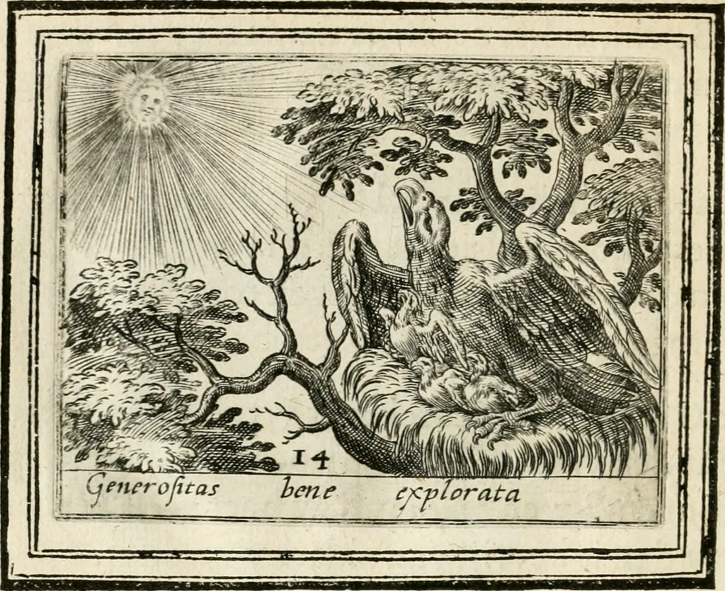 An illustration from Bellerophon, of, Lust tot vvysheyd : begrijpende veel zeedighe, stichtlijcke en leerlijcke sinne-beelden met haere verklaringhen, 1614, leaf 31