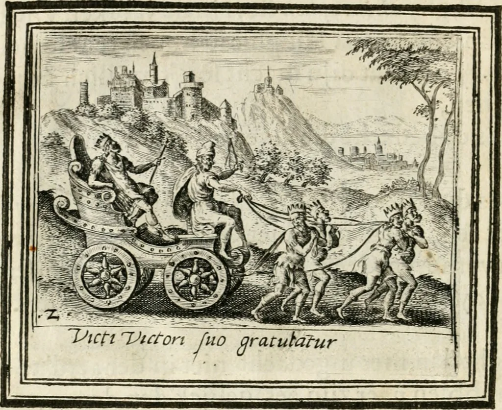 An illustration from Bellerophon, of, Lust tot vvysheyd : begrijpende veel zeedighe, stichtlijcke en leerlijcke sinne-beelden met haere verklaringhen, 1614, leaf 9