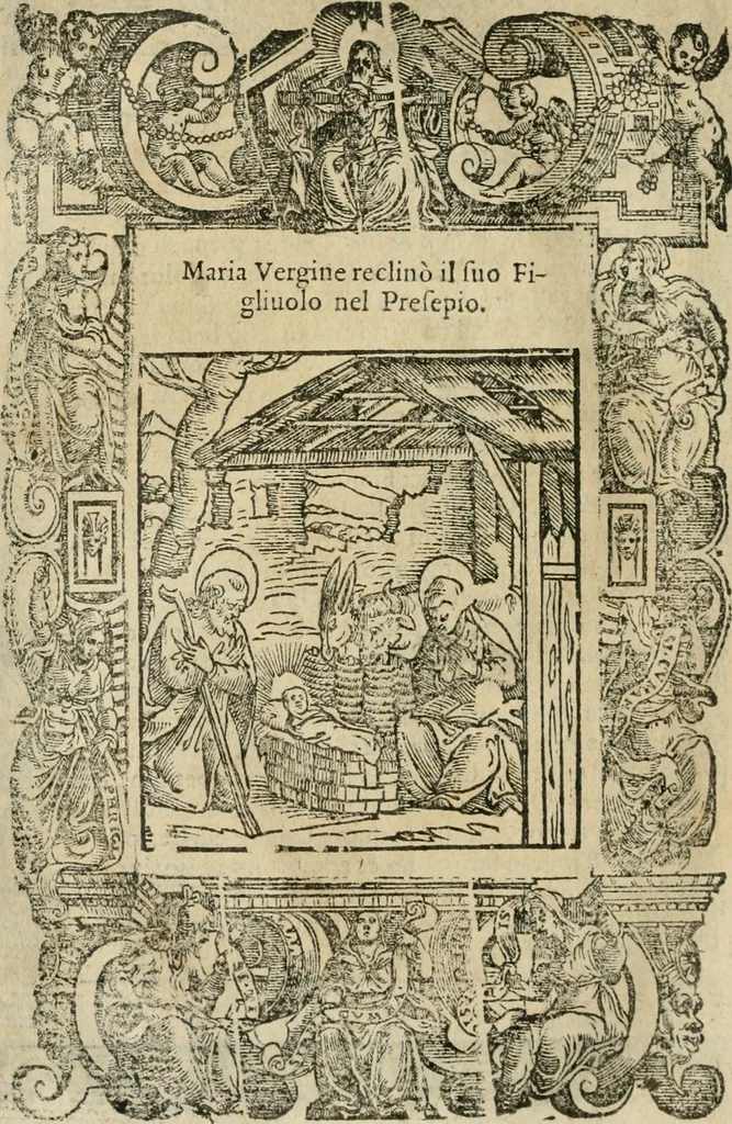 An illustration from Rosario della gloriosa Vergine Maria : con le stationi, & indulgentie delle chiese di Roma per tutto l'anno : di nuouo stampato, & ricorretto con nuoue & belle figure adornato, 1591, leaf 121