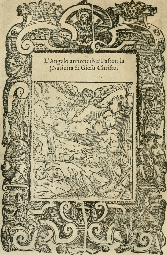 An illustration from Rosario della gloriosa Vergine Maria : con le stationi, & indulgentie delle chiese di Roma per tutto l'anno : di nuouo stampato, & ricorretto con nuoue & belle figure adornato, 1591, leaf 125