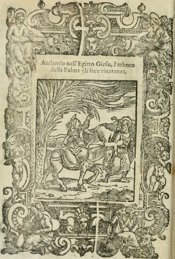An illustration from Rosario della gloriosa Vergine Maria : con le stationi, & indulgentie delle chiese di Roma per tutto l'anno : di nuouo stampato, & ricorretto con nuoue & belle figure adornato, 1591, leaf 147