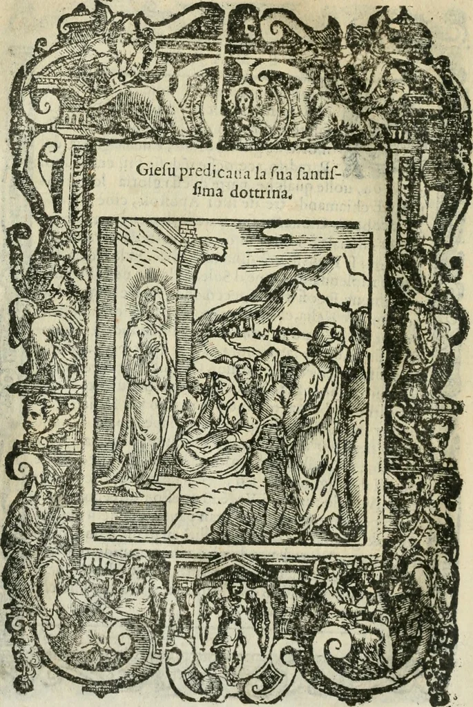 An illustration from Rosario della gloriosa Vergine Maria : con le stationi, & indulgentie delle chiese di Roma per tutto l'anno : di nuouo stampato, & ricorretto con nuoue & belle figure adornato, 1591, leaf 171