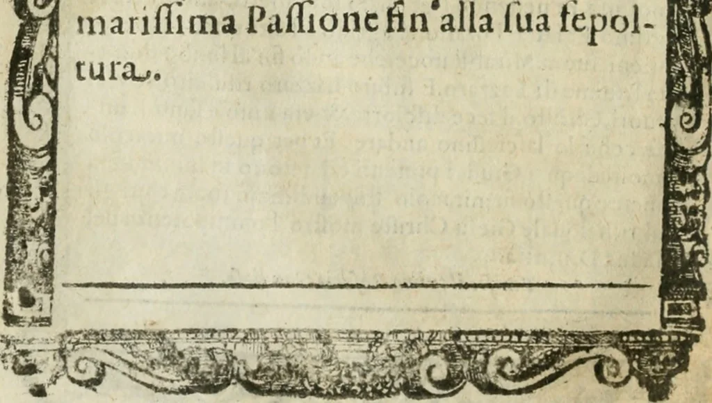 An illustration from Rosario della gloriosa Vergine Maria : con le stationi, & indulgentie delle chiese di Roma per tutto l'anno : di nuouo stampato, & ricorretto con nuoue & belle figure adornato, 1591, leaf 179
