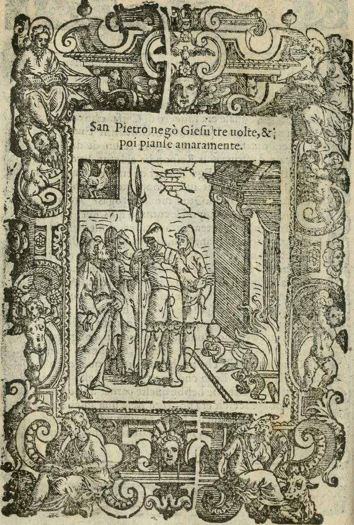 An illustration from Rosario della gloriosa Vergine Maria : con le stationi, & indulgentie delle chiese di Roma per tutto l'anno : di nuouo stampato, & ricorretto con nuoue & belle figure adornato, 1591, leaf 207