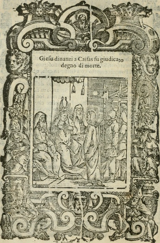 An illustration from Rosario della gloriosa Vergine Maria : con le stationi, & indulgentie delle chiese di Roma per tutto l'anno : di nuouo stampato, & ricorretto con nuoue & belle figure adornato, 1591, leaf 209