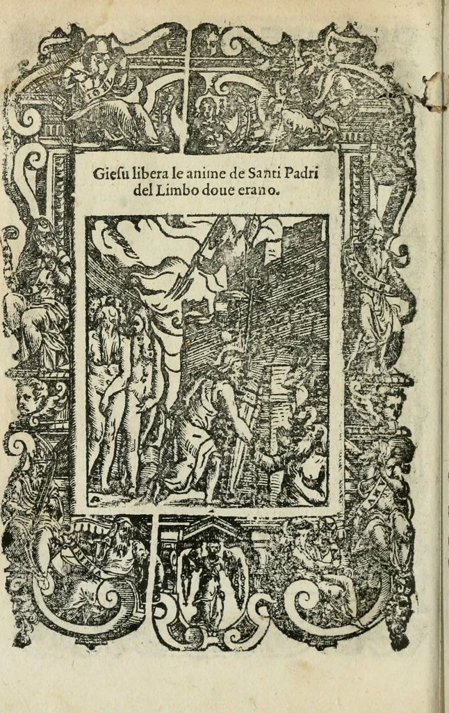 An illustration from Rosario della gloriosa Vergine Maria : con le stationi, & indulgentie delle chiese di Roma per tutto l'anno : di nuouo stampato, & ricorretto con nuoue & belle figure adornato, 1591, leaf 295